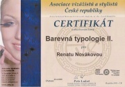 Certifikát Barevná typologie II.