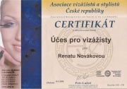 Certifikát Účes pro vizážisty